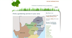 Desktop Screenshot of gardeningservices.co.za