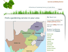 Tablet Screenshot of gardeningservices.co.za